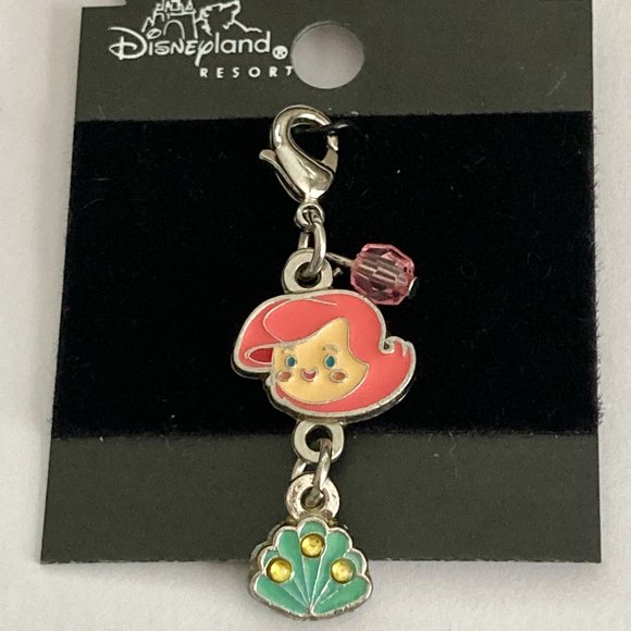 Vintage Disney Little Mermaid Princess Ariel Charm Clip On Bracelet Zipper Pull - Picture 2 of 8
